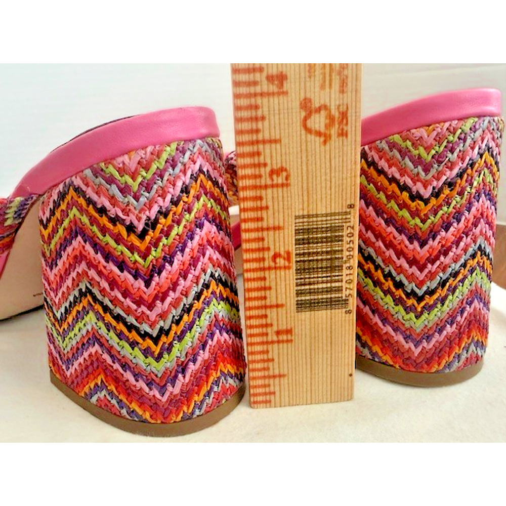 Jessica Simpson Womens Olimpio Block Heel Thong Sandal Blush Pink Multi SZ 7 - Picture 15 of 16